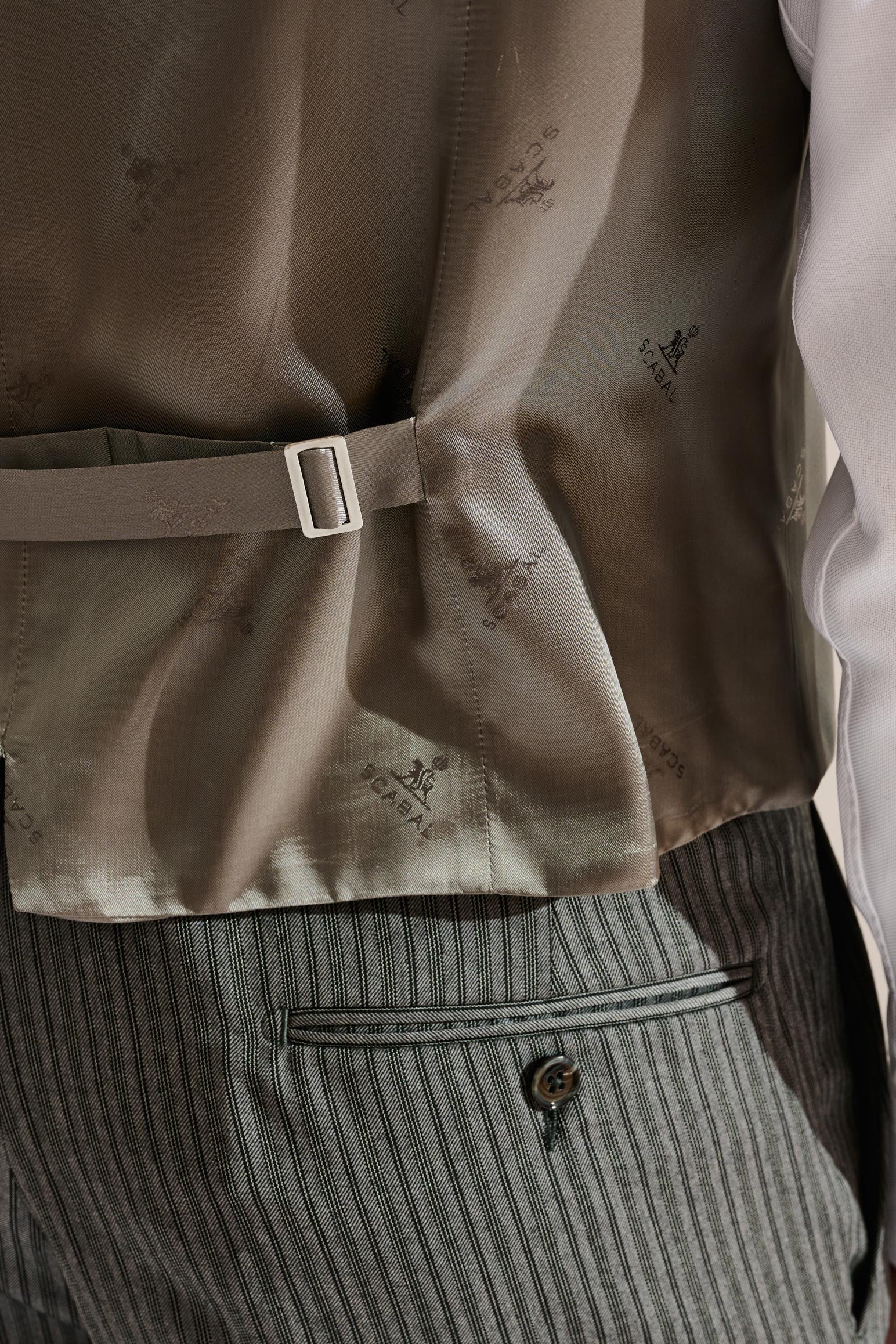 Light Grey Tay Ceremonial Waistcoat — detail 5