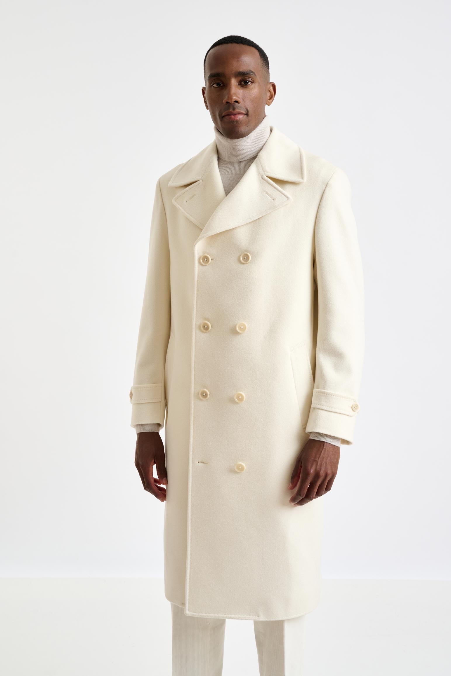 Beige Wool Sheffield Overcoat Zeus — detail 3