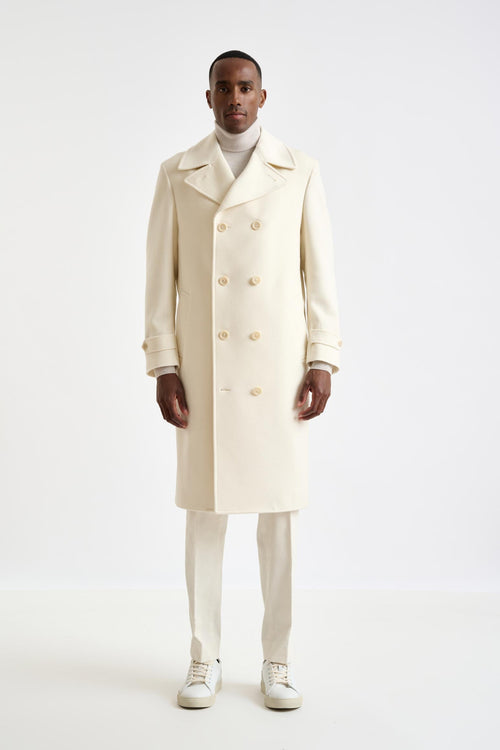 Beige Wool Sheffield Overcoat Zeus — detail 1