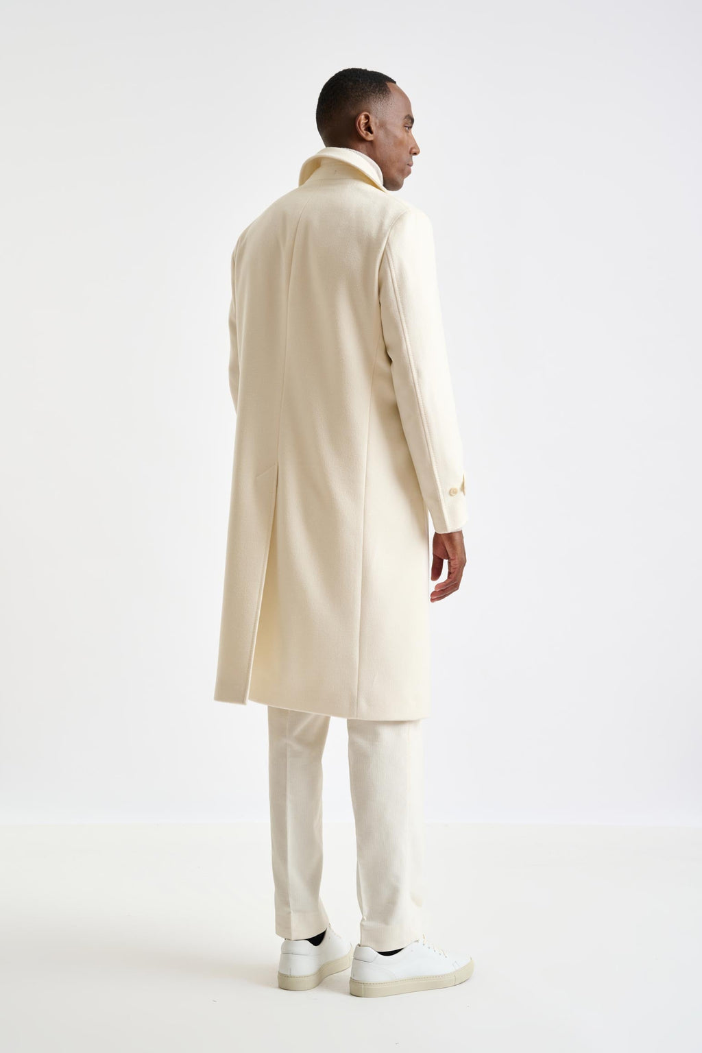 Beige Wool Sheffield Overcoat Zeus — detail 2