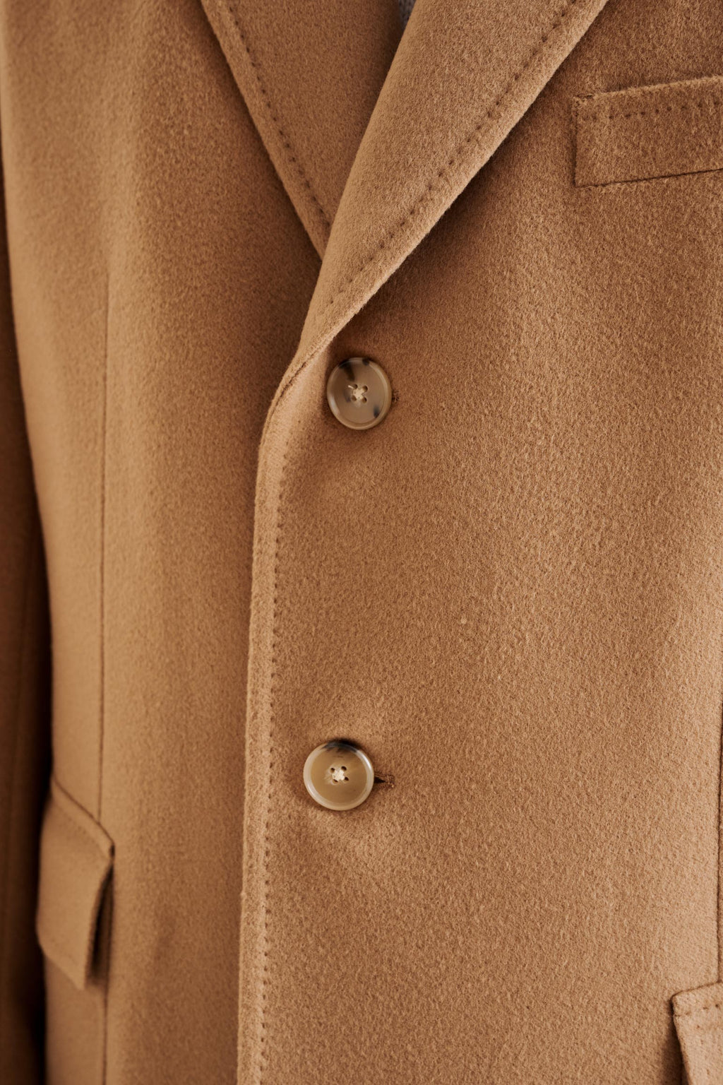 Camel Wool Lincoln Overcoat Zeus — detail 3