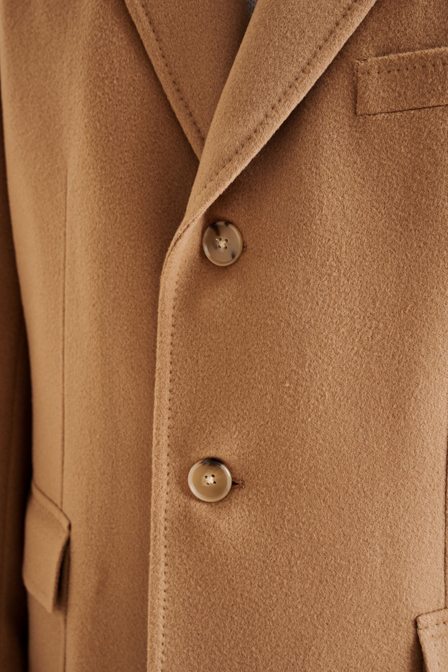 Camel Wool Lincoln Overcoat Zeus — detail 3