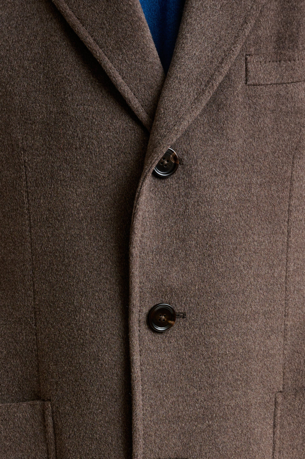 Dark Brown Wool Lincoln Overcoat Zeus — detail 6
