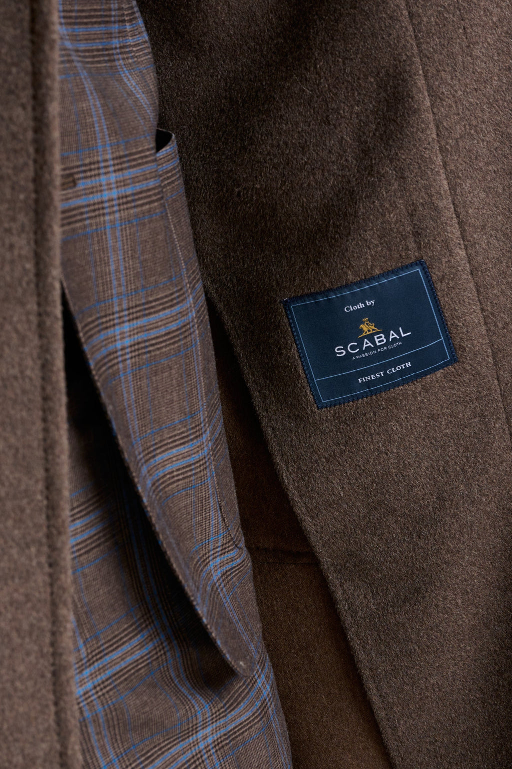 Dark Brown Wool Lincoln Overcoat Zeus — detail 5