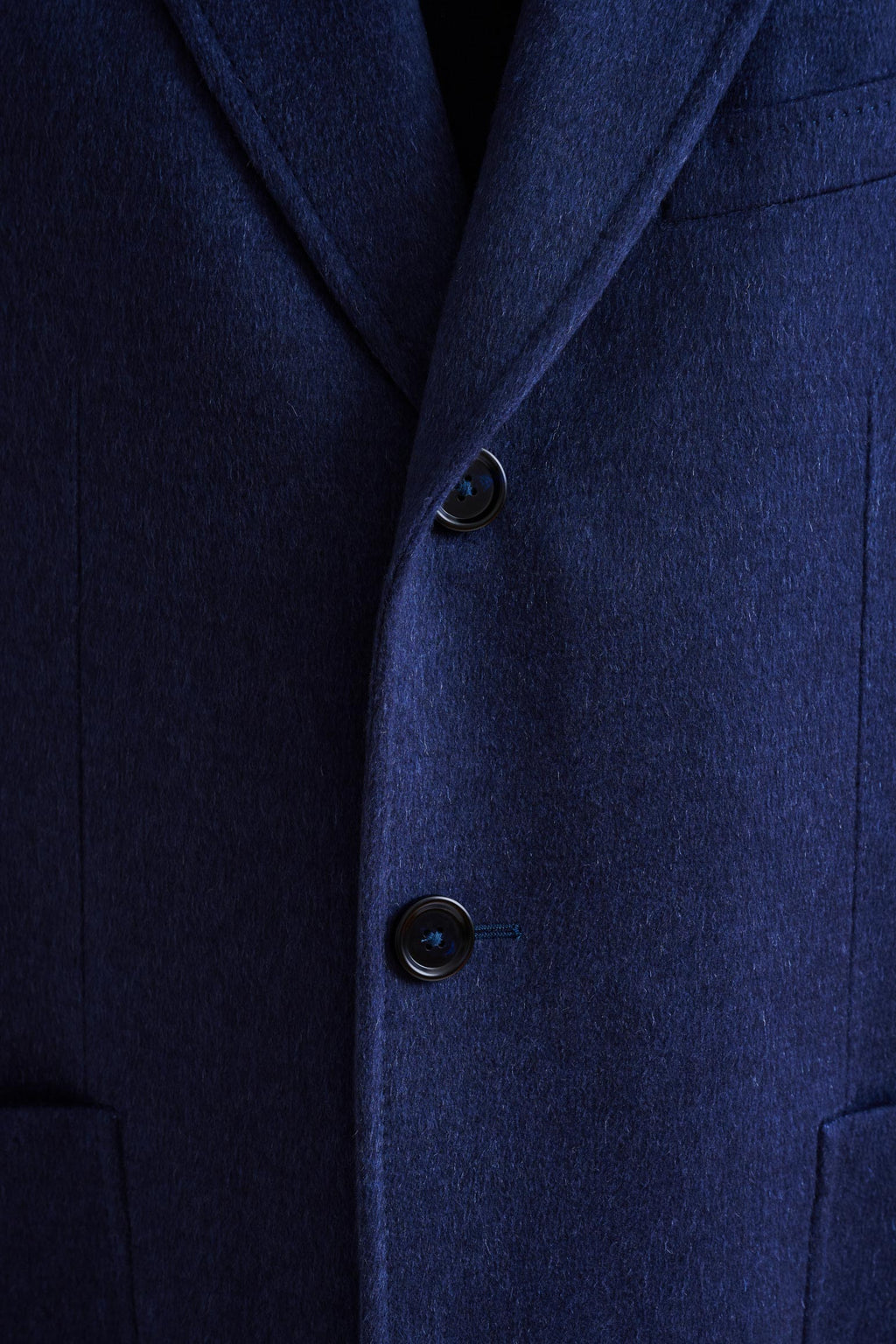 Blue Wool Lincoln Overcoat Zeus — detail 3