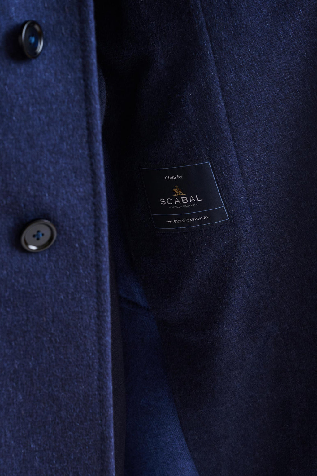 Blue Wool Lincoln Overcoat Zeus — detail 5
