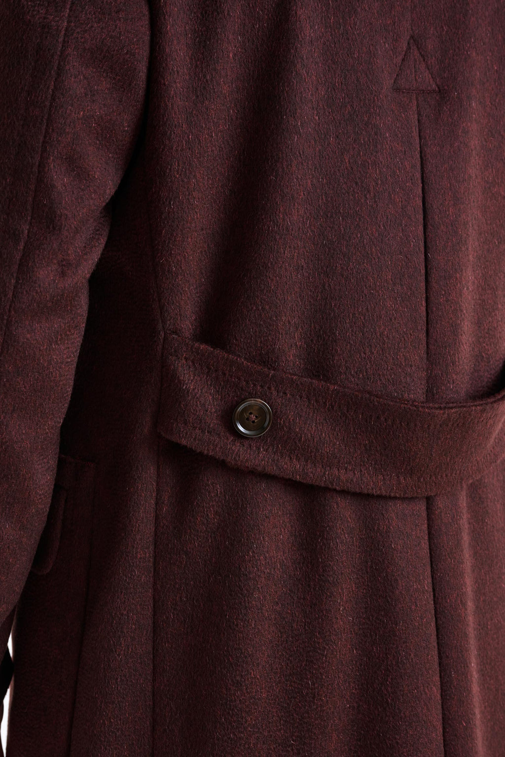 Red 100% Cashmere Winchester Overcoat Zeus — detail 4