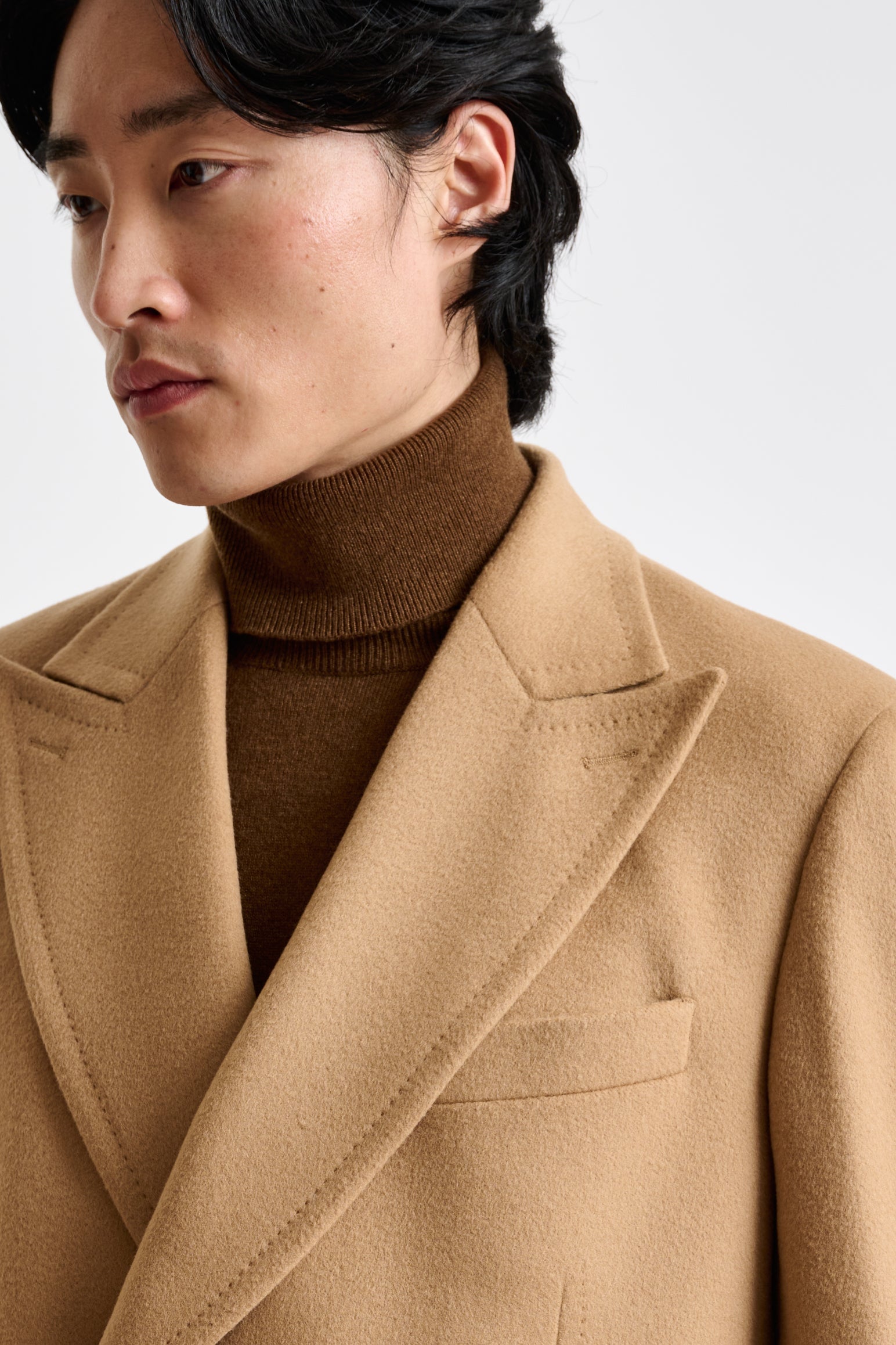 Light Brown 100% Wool Winchester Overcoat Zeus — detail 1