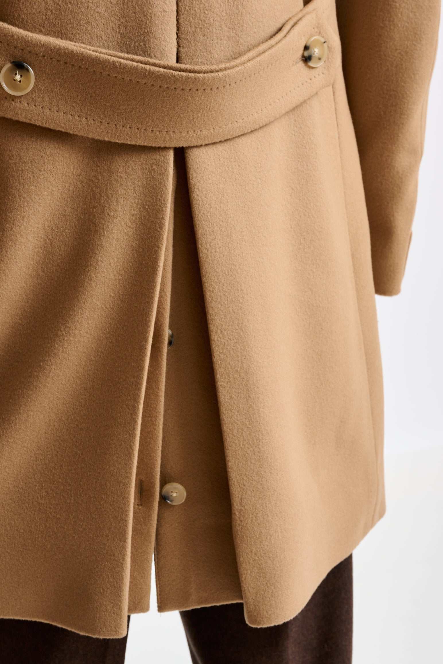 Light Brown 100% Wool Winchester Overcoat Zeus — detail 4
