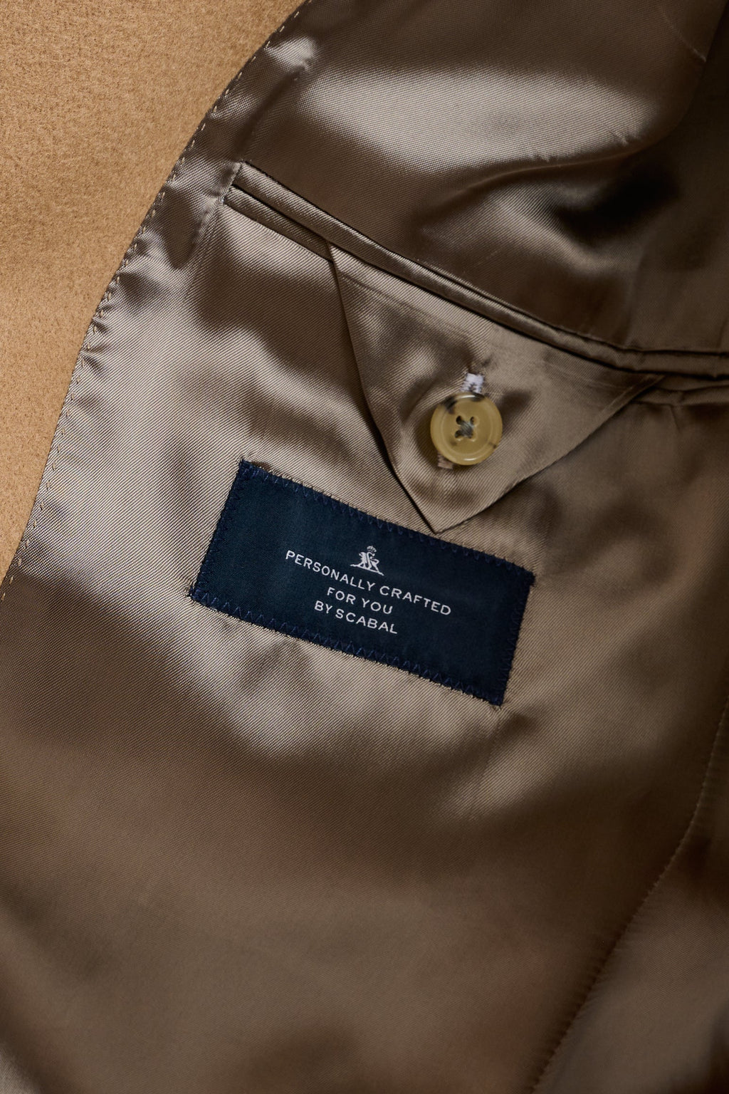 Light Brown 100% Wool Winchester Overcoat Zeus — detail 7