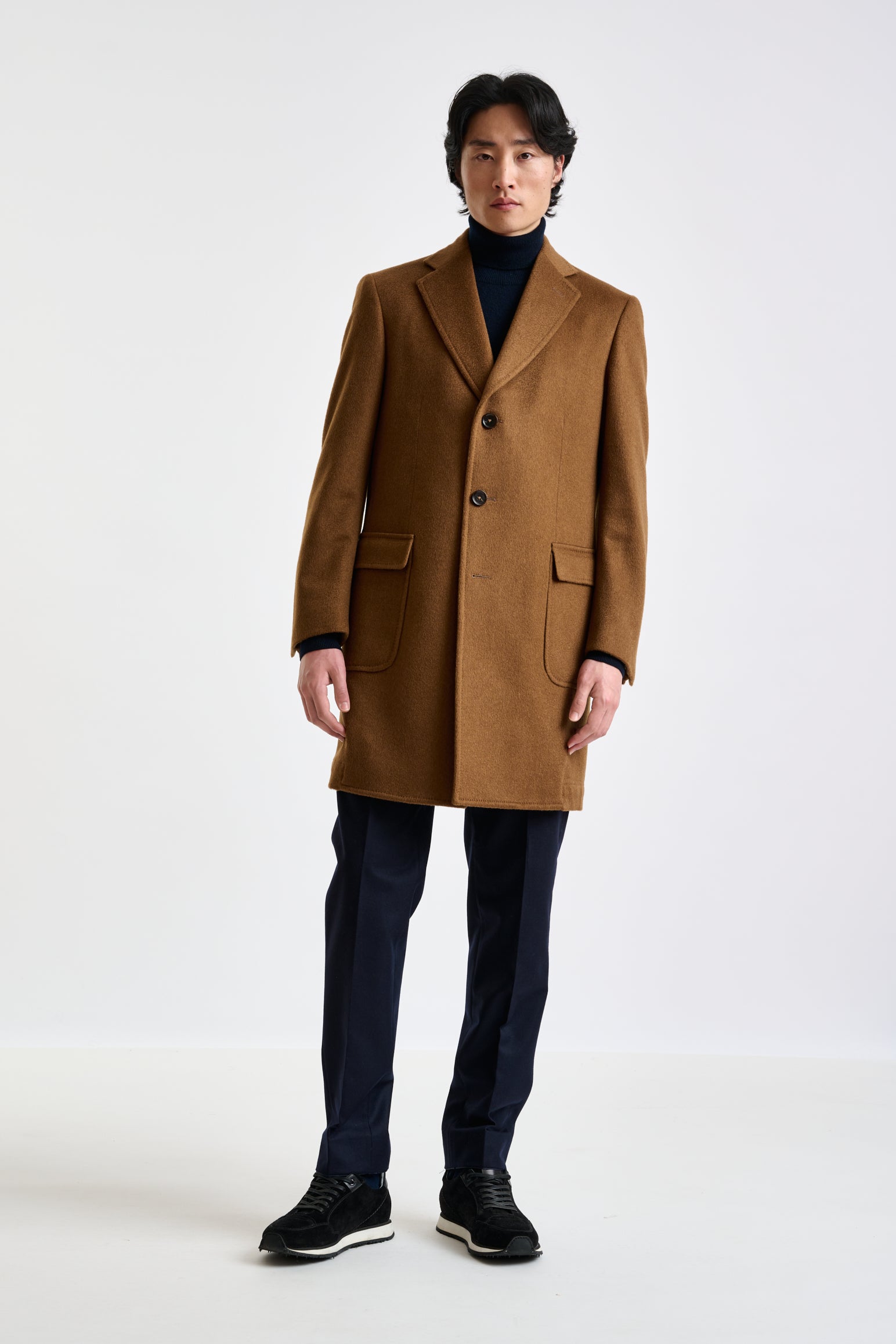 Brown 100% Cashmere Lincoln Overcoat — detail 3