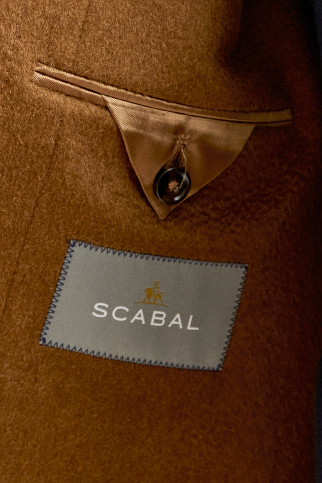 Brown 100% Cashmere Lincoln Overcoat — detail 6