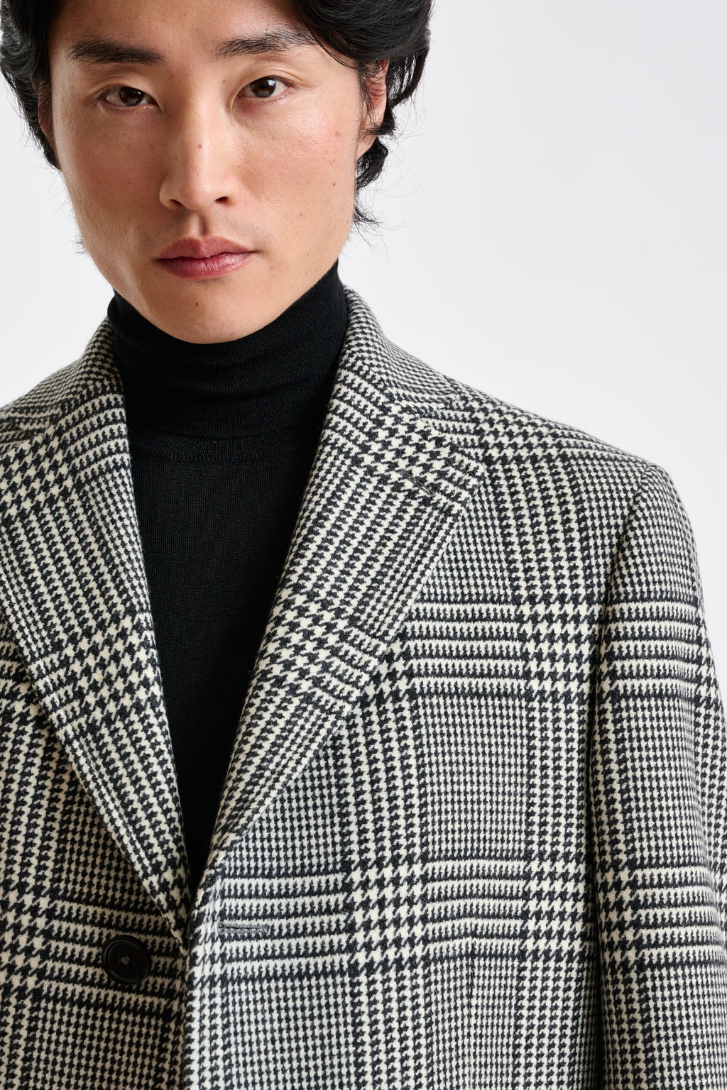 Black Wool & Cashmere Durham Overcoat Zeus — detail 4