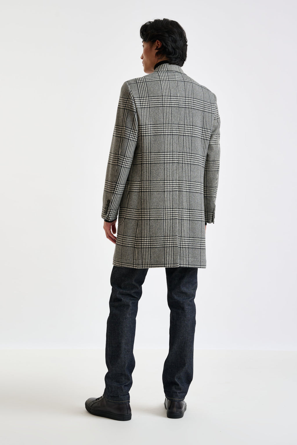 Black Wool & Cashmere Durham Overcoat Zeus — detail 3
