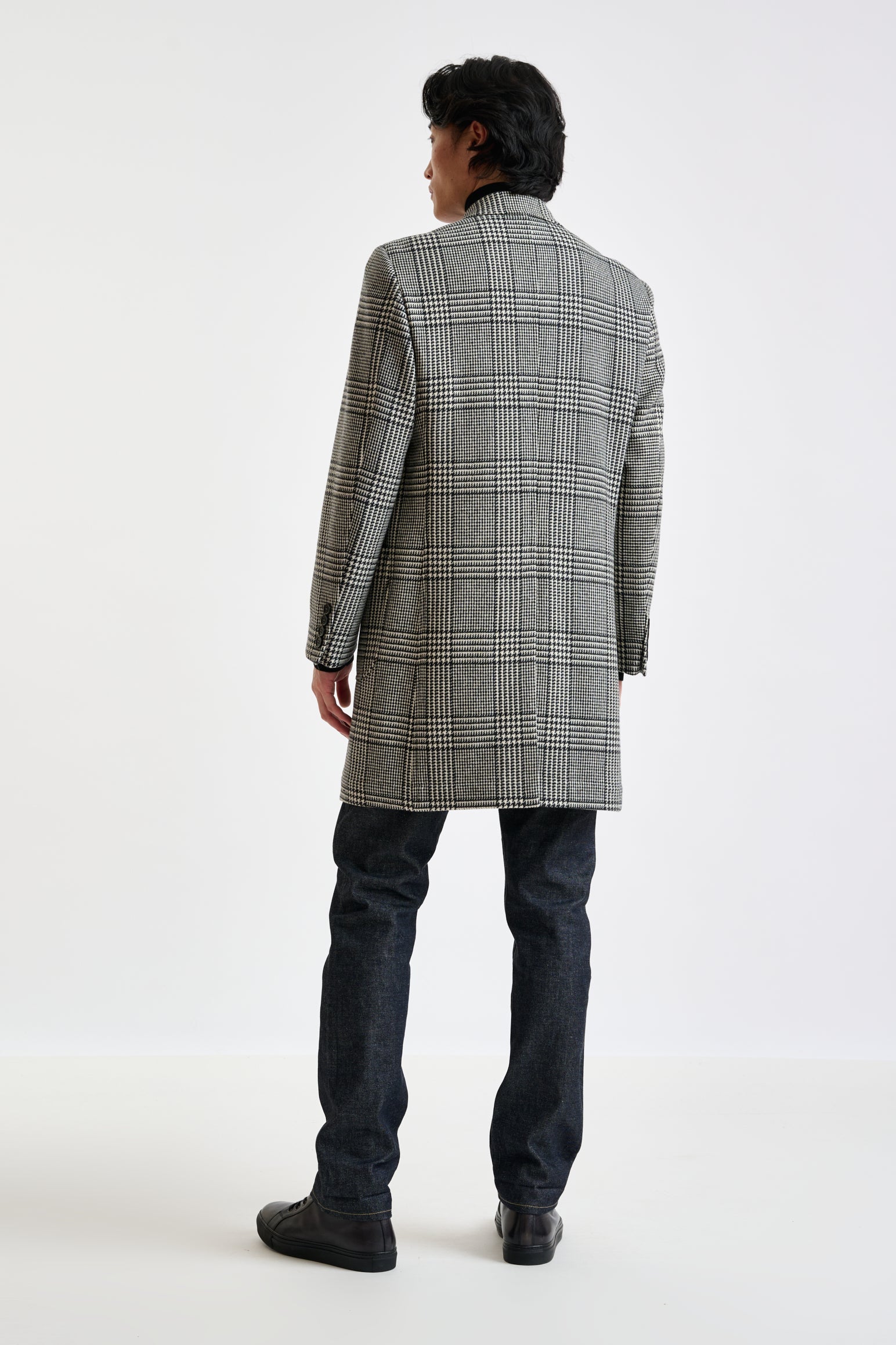 Black Wool & Cashmere Durham Overcoat Zeus — detail 3
