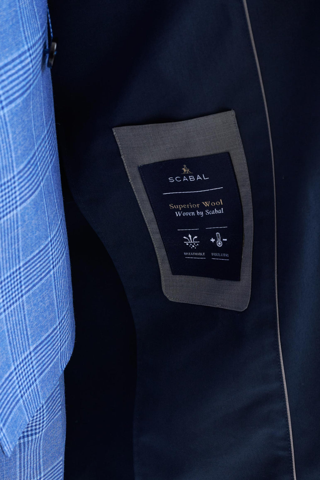 Dark Blue 100% Wool Rannoch Coat — detail 4