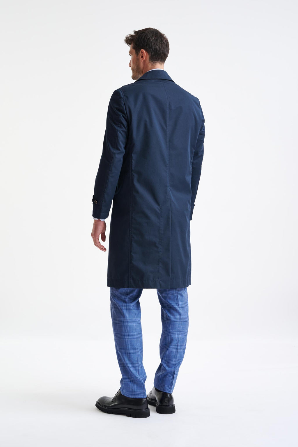 Dark Blue 100% Wool Rannoch Coat — detail 2