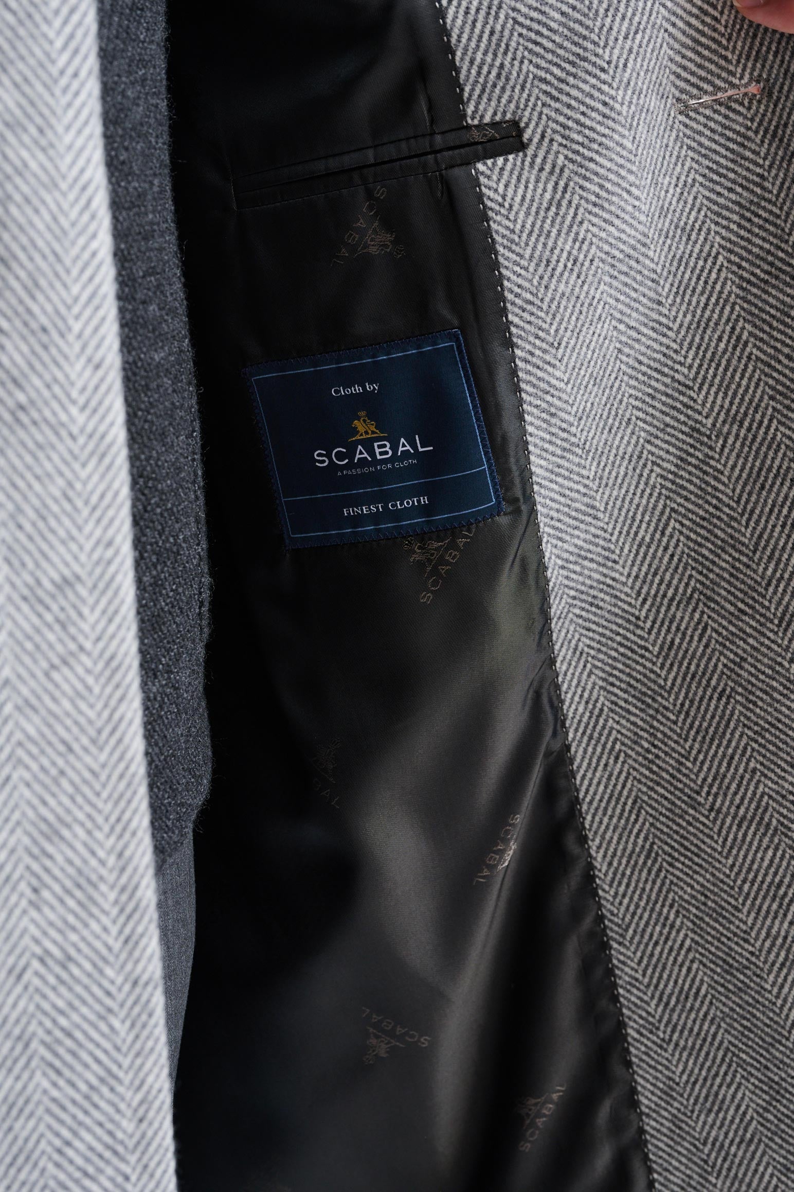 The Light Grey 100% Wool Lincoln Overcoat Zeus — detail 6