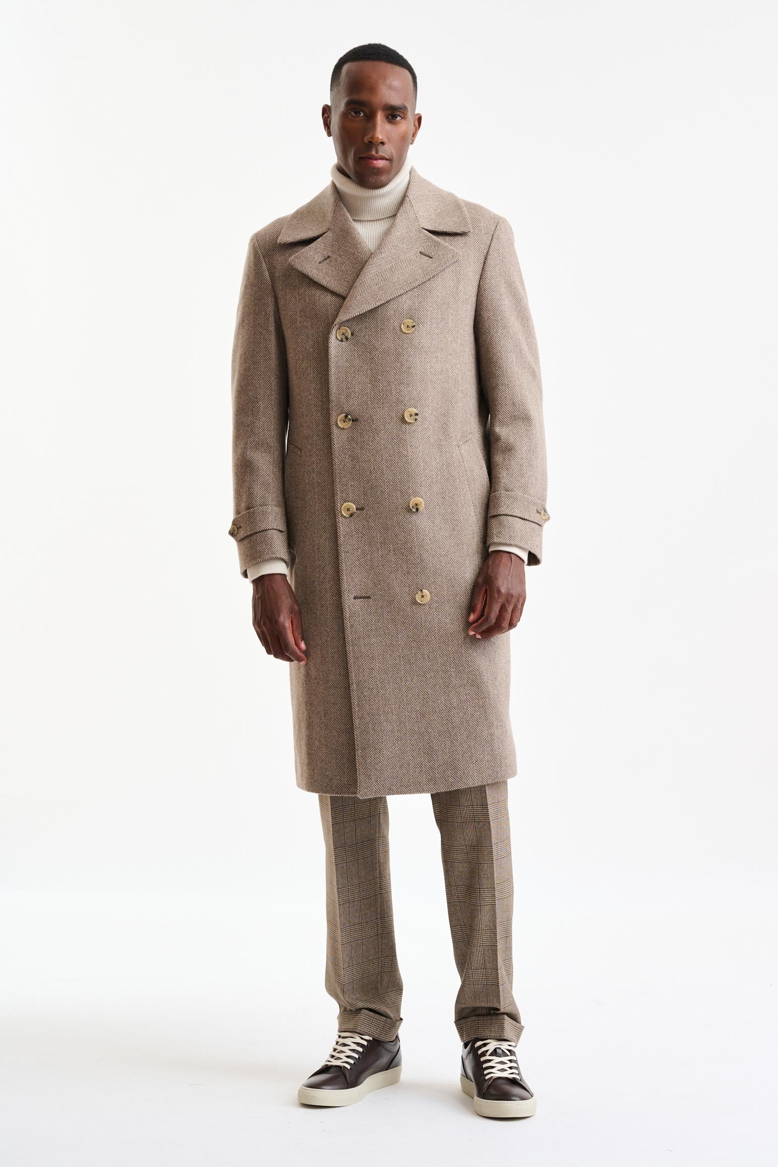 Light Brown Wool Sheffield Overcoat Zeus