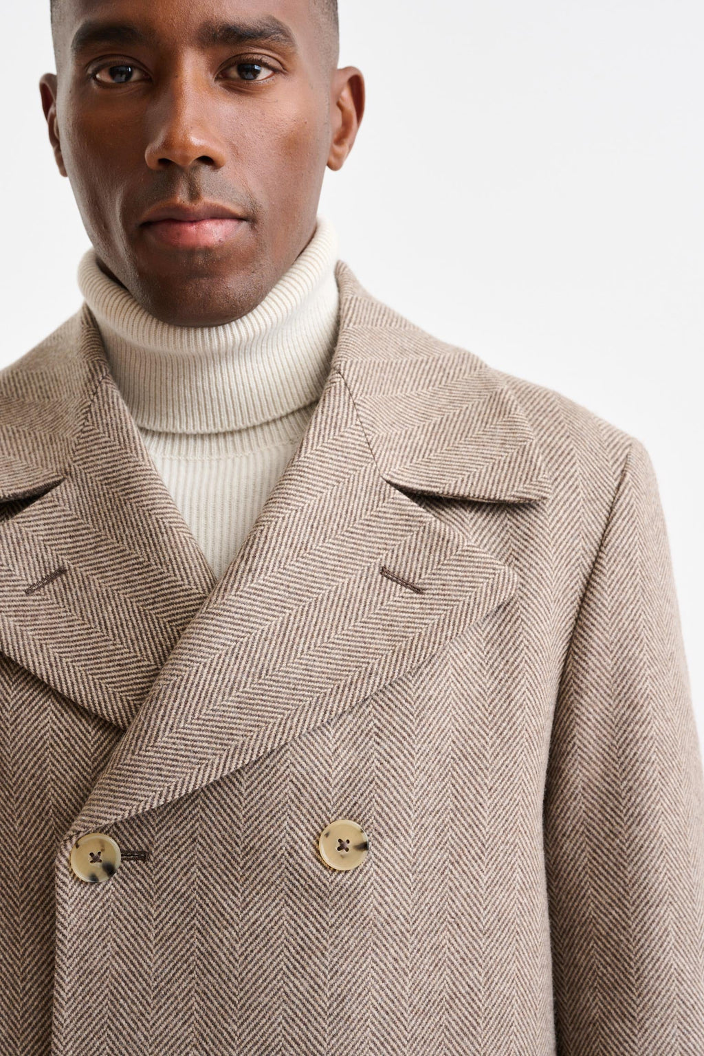 Light Brown Wool Sheffield Overcoat Zeus — detail 3
