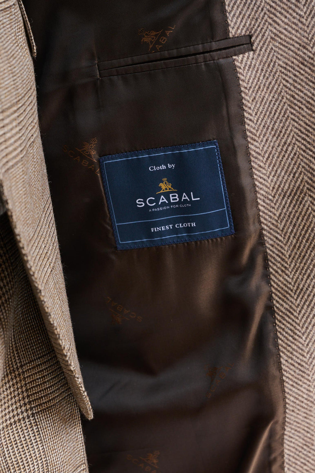 Light Brown Wool Sheffield Overcoat Zeus — detail 6