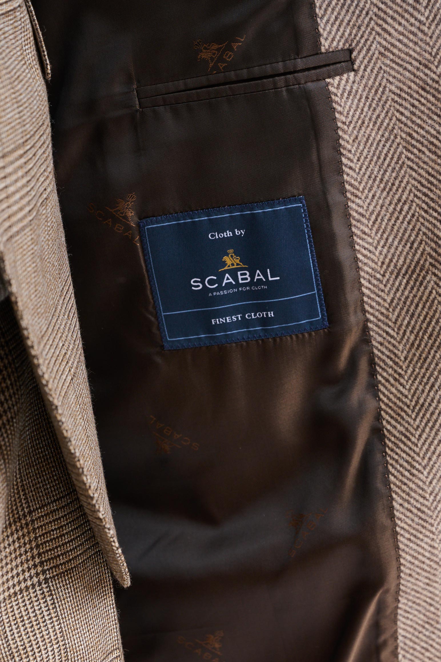 Light Brown Wool Sheffield Overcoat Zeus — detail 6