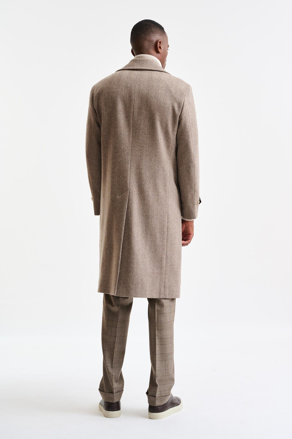 Light Brown Wool Sheffield Overcoat Zeus — detail 7