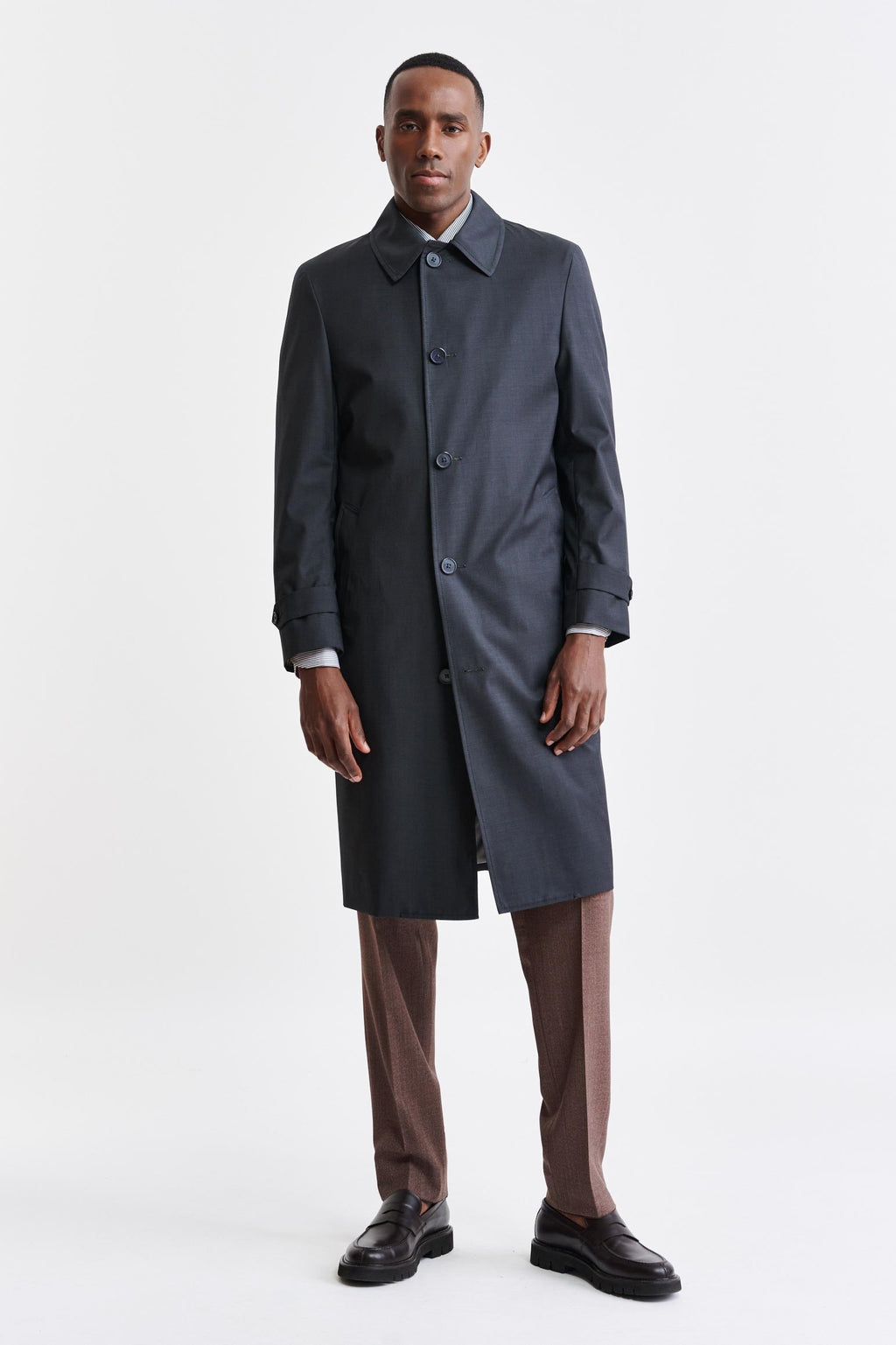 Taupe Sheffield Overcoat Tech Will — detail 1