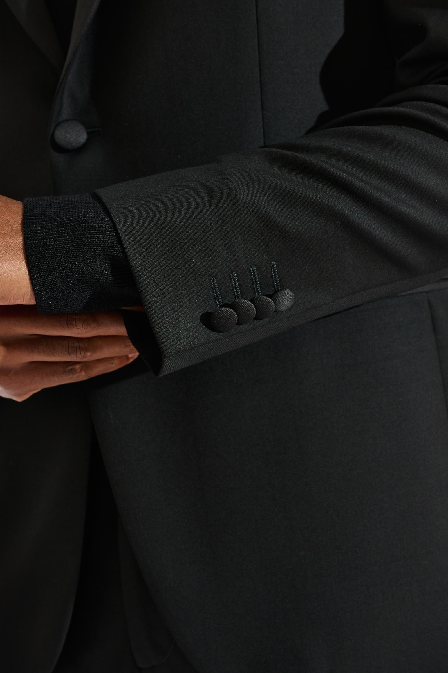 Black Soho Peak Collar Tuxedo New Deluxe — detail 2