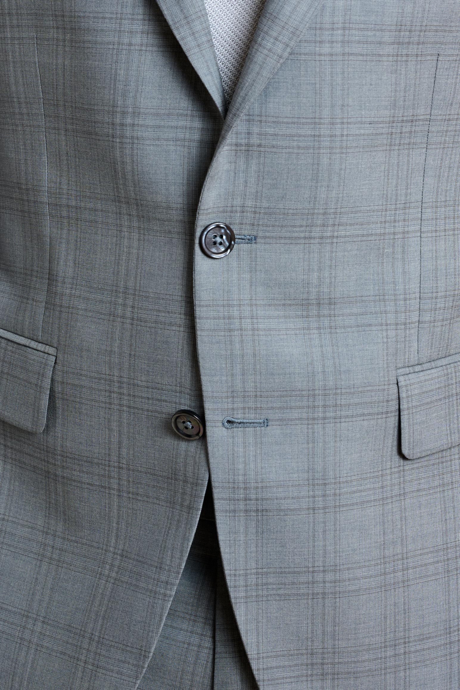 Light Grey Check Soho Suit Sleek — detail 2