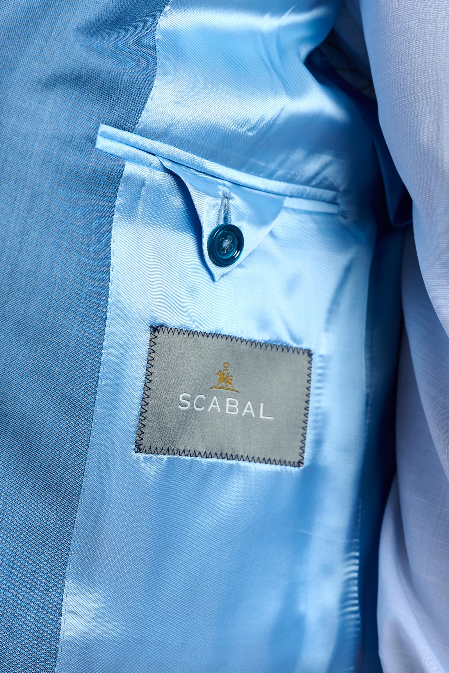 Plain Light Blue Soho Suit Sleek — detail 2