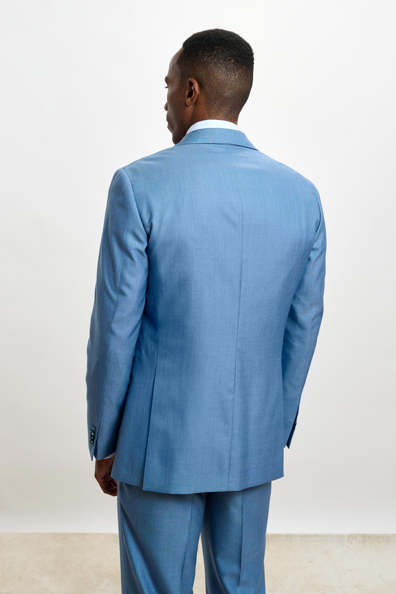 Plain Light Blue Soho Suit Sleek — detail 4