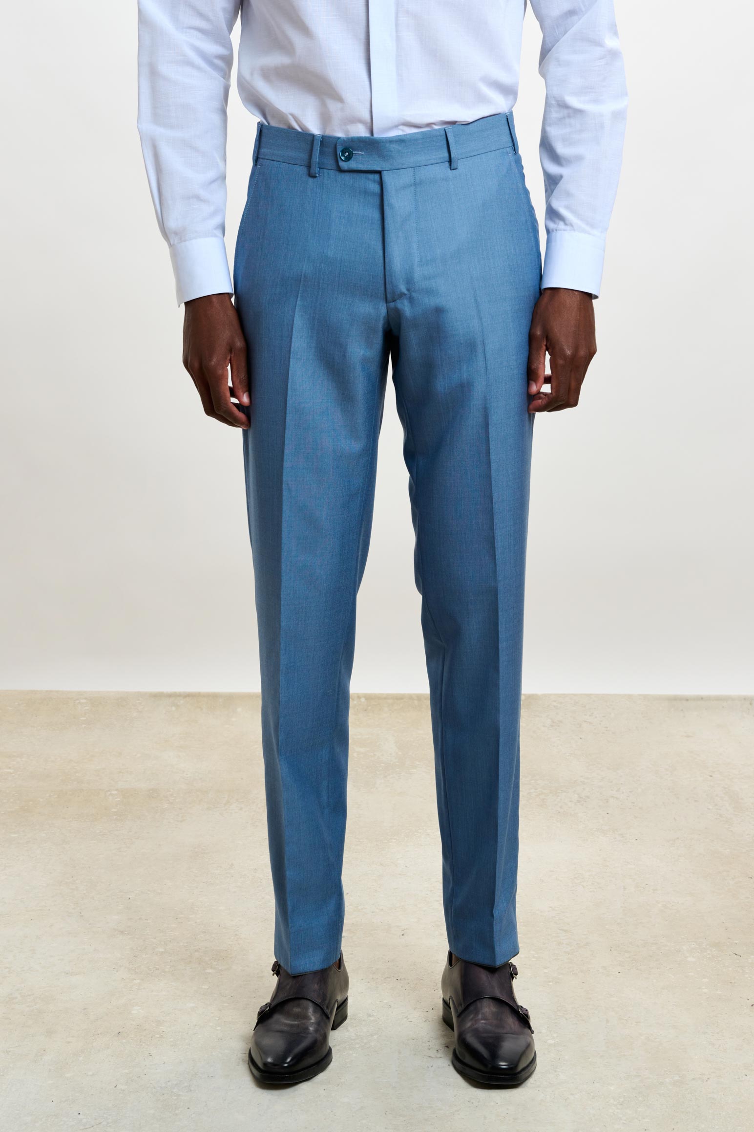 Plain Light Blue Soho Suit Sleek — detail 6