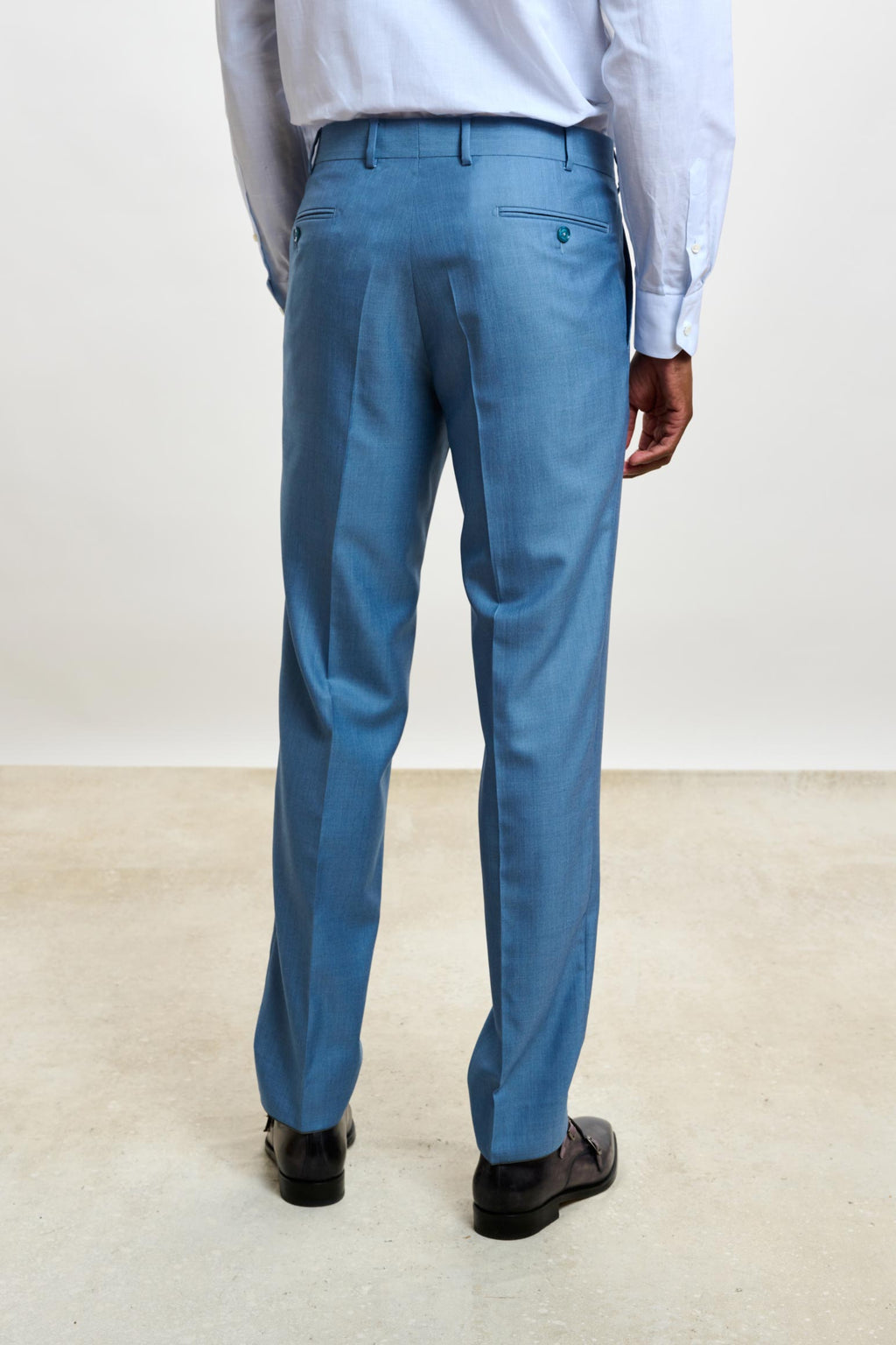 Plain Light Blue Soho Suit Sleek — detail 7