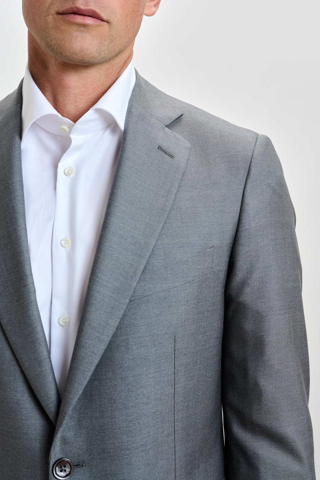 Plain Light Grey Kenton Suit Sleek — detail 2