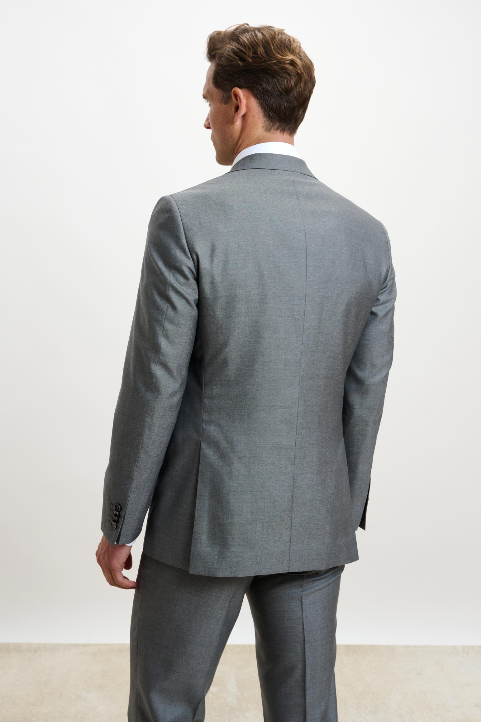 Plain Light Grey Kenton Suit Sleek — detail 4