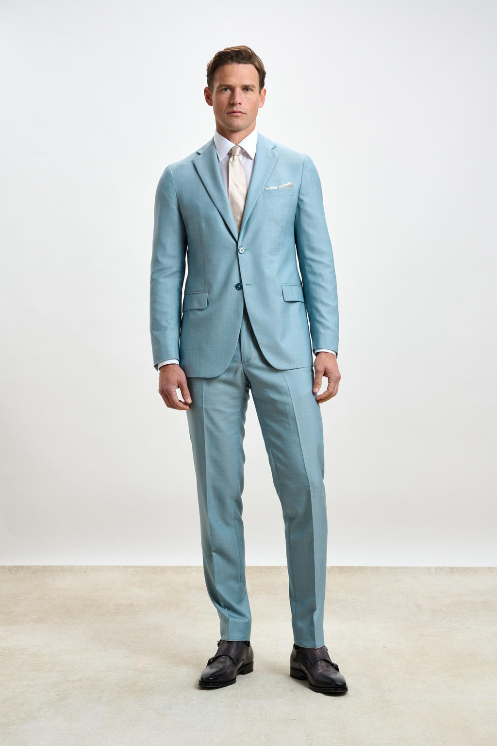 Mint Plain Kenton Suit Sleek