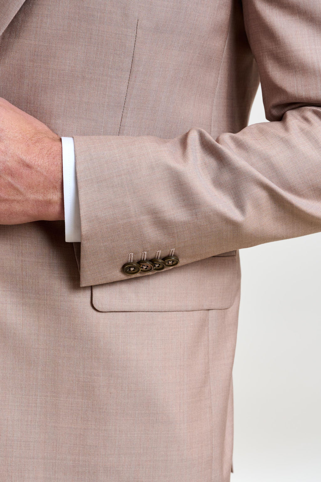 Plain Beige Kenton Suit Sleek — detail 1