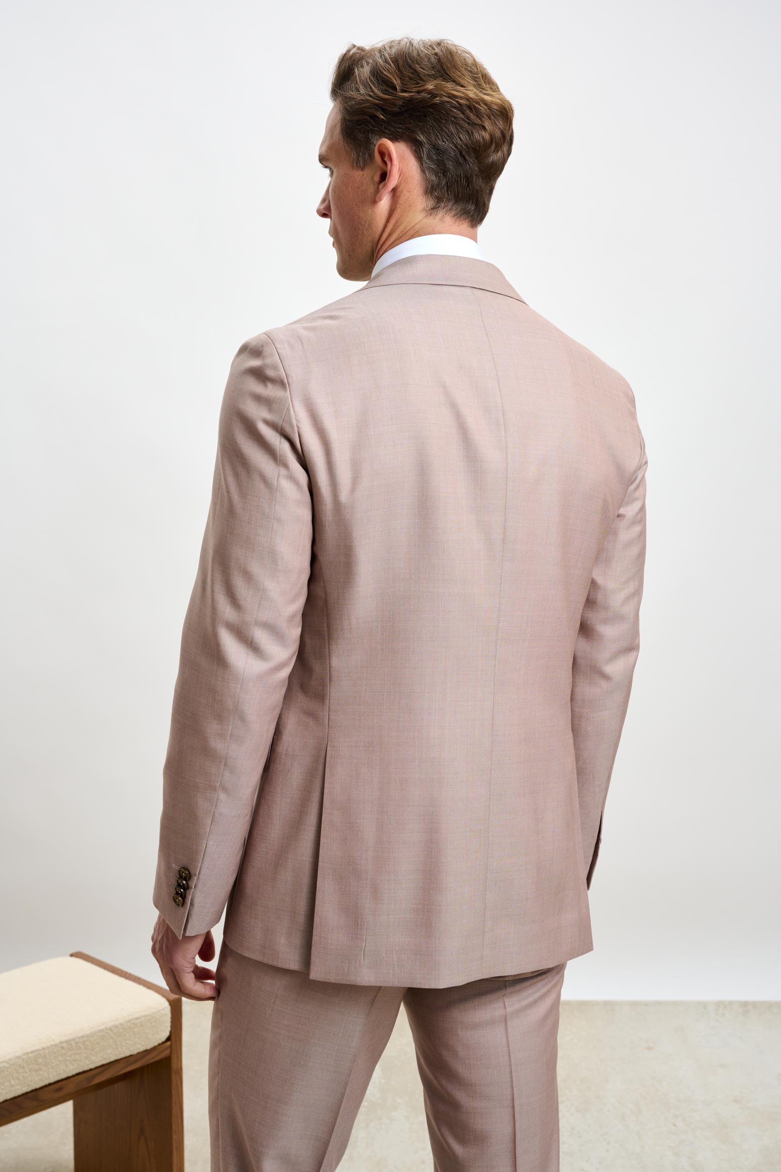Plain Beige Kenton Suit Sleek — detail 7