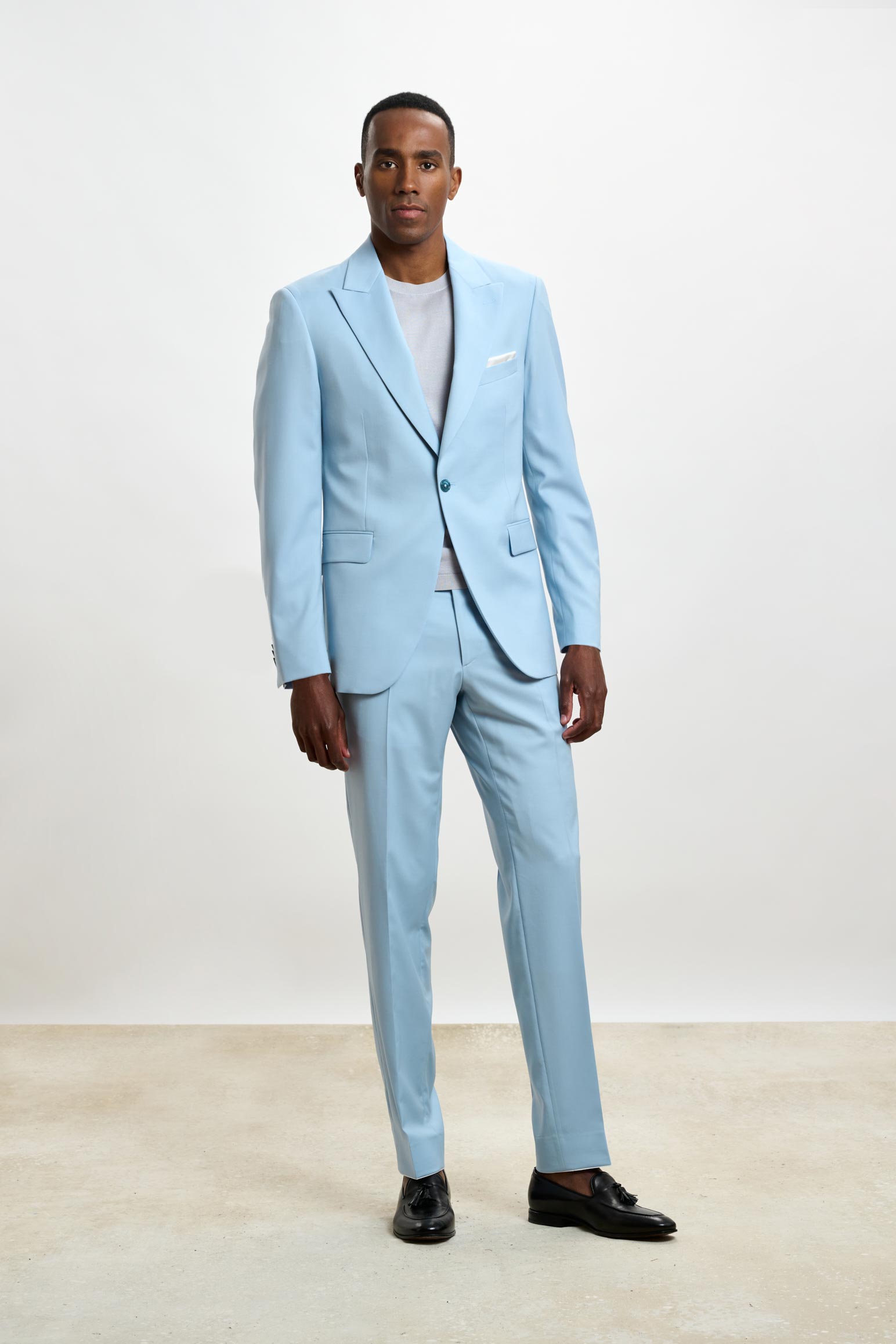 Light Blue Soho Suit Festival New Deluxe