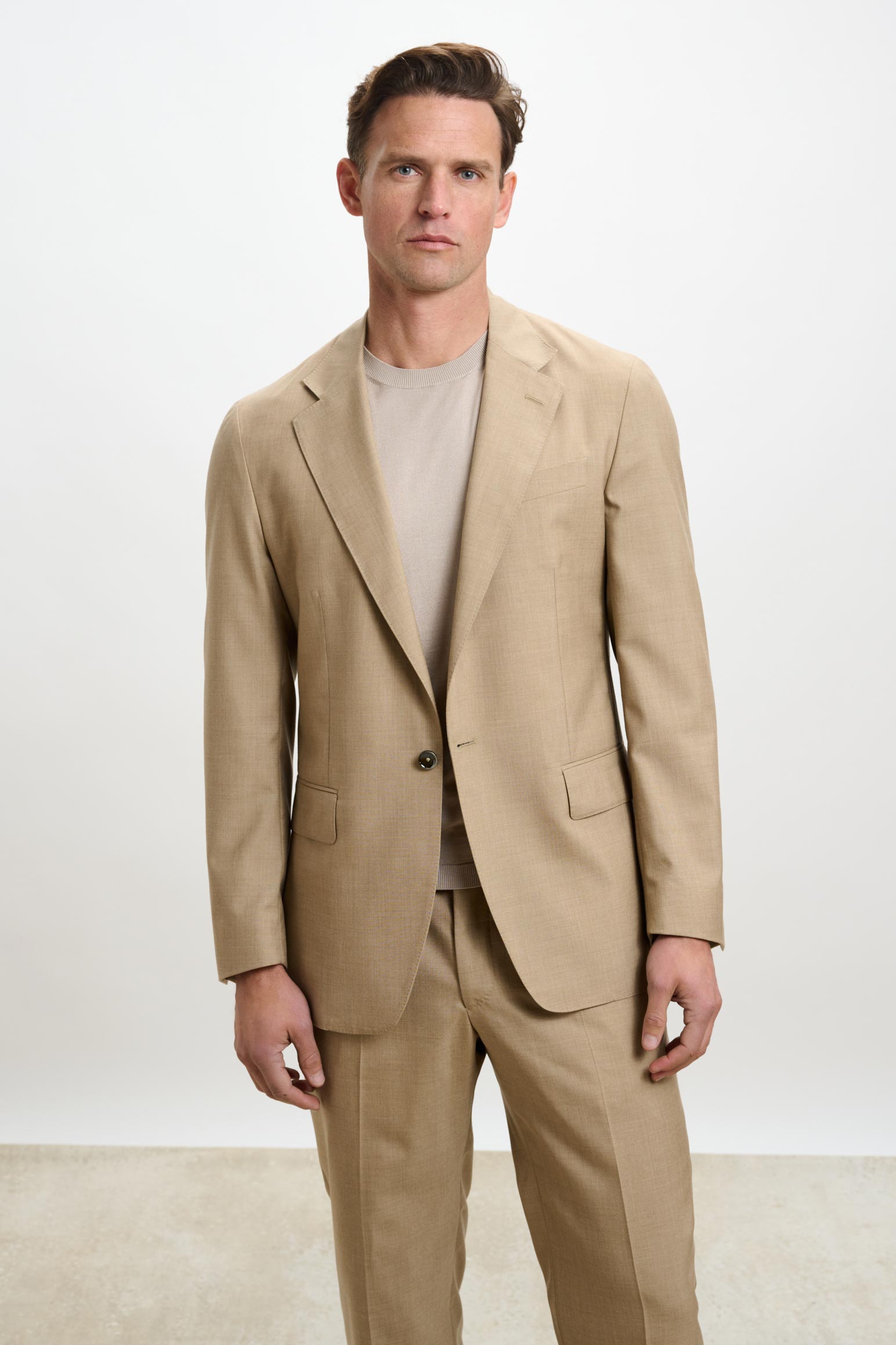 Camel Kensington Suit Summer Cashmere — detail 5