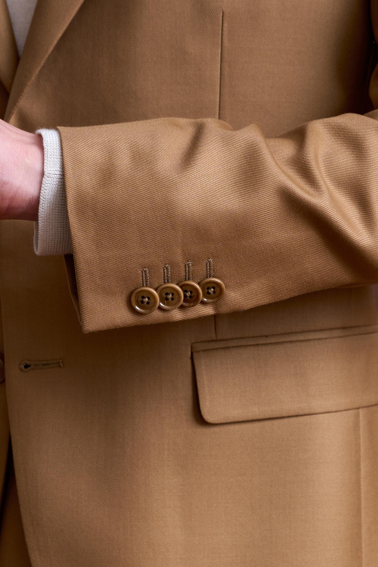 Brown 100% Cashmere Soho Suit Golden Gate — detail 1