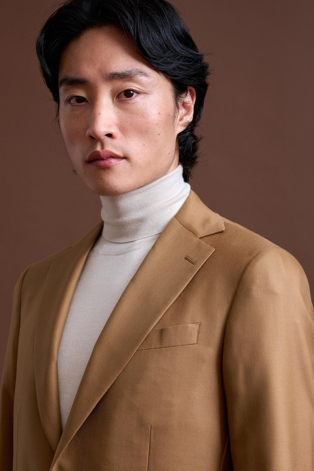 Brown 100% Cashmere Soho Suit Golden Gate — detail 6
