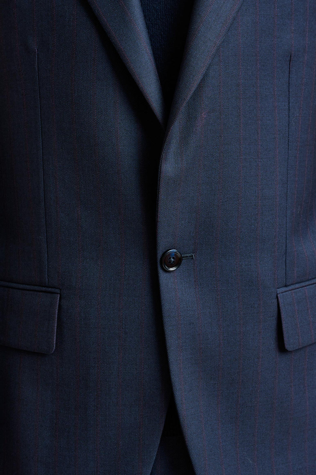 Blue Wool Kensington Suit Tornado — detail 3