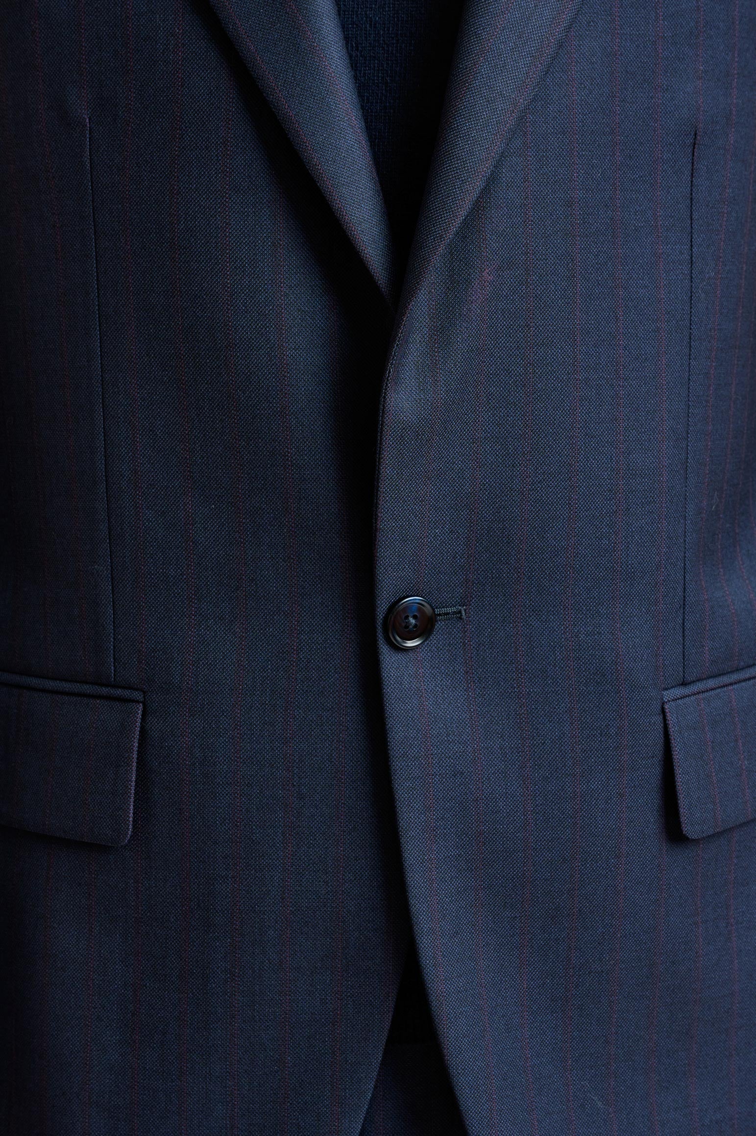 Blue Wool Kensington Suit Tornado — detail 3