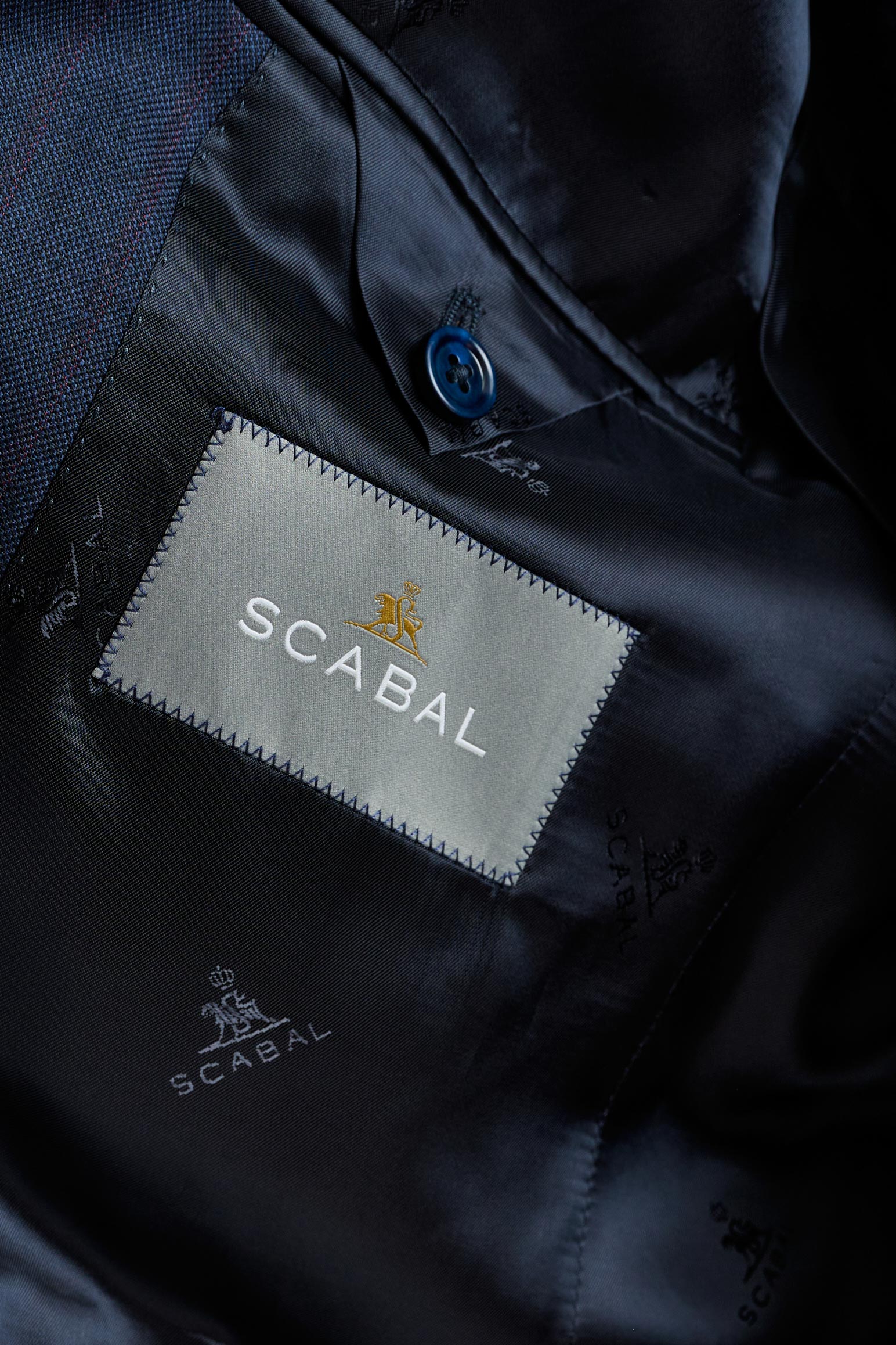 Blue Wool Kensington Suit Tornado — detail 5