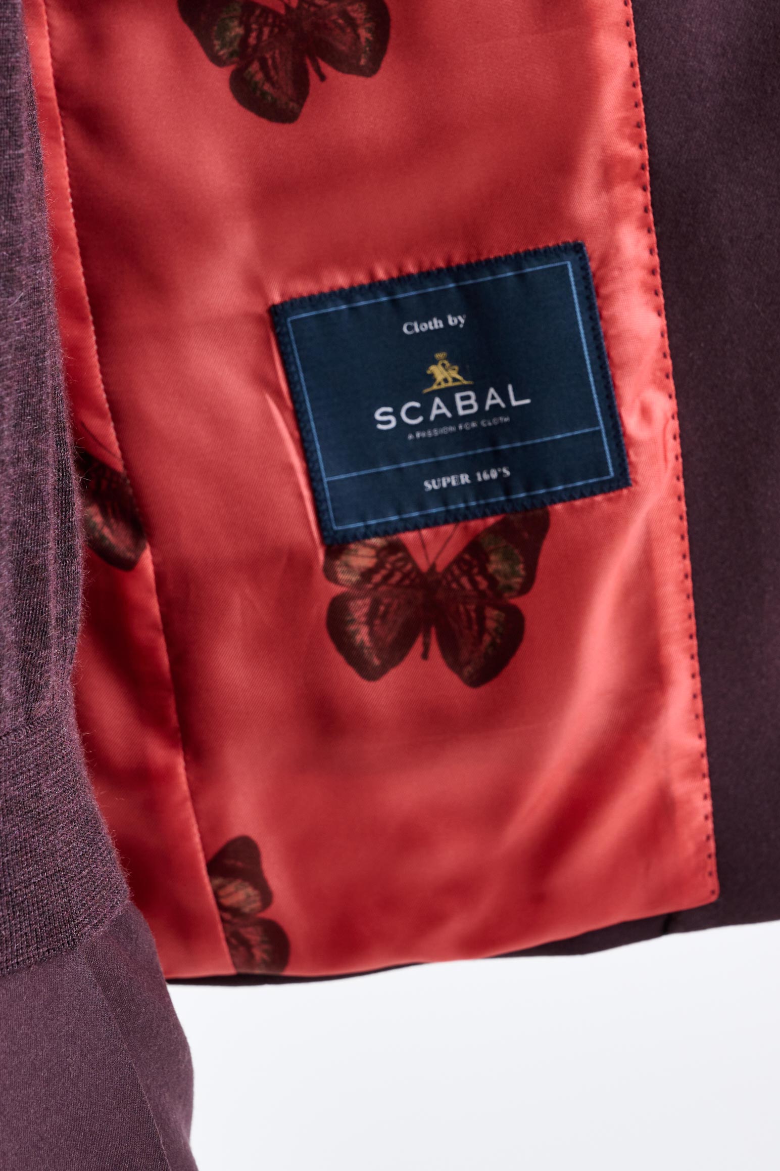 Red Super 160's Wool Kenton Suit Magus — detail 3