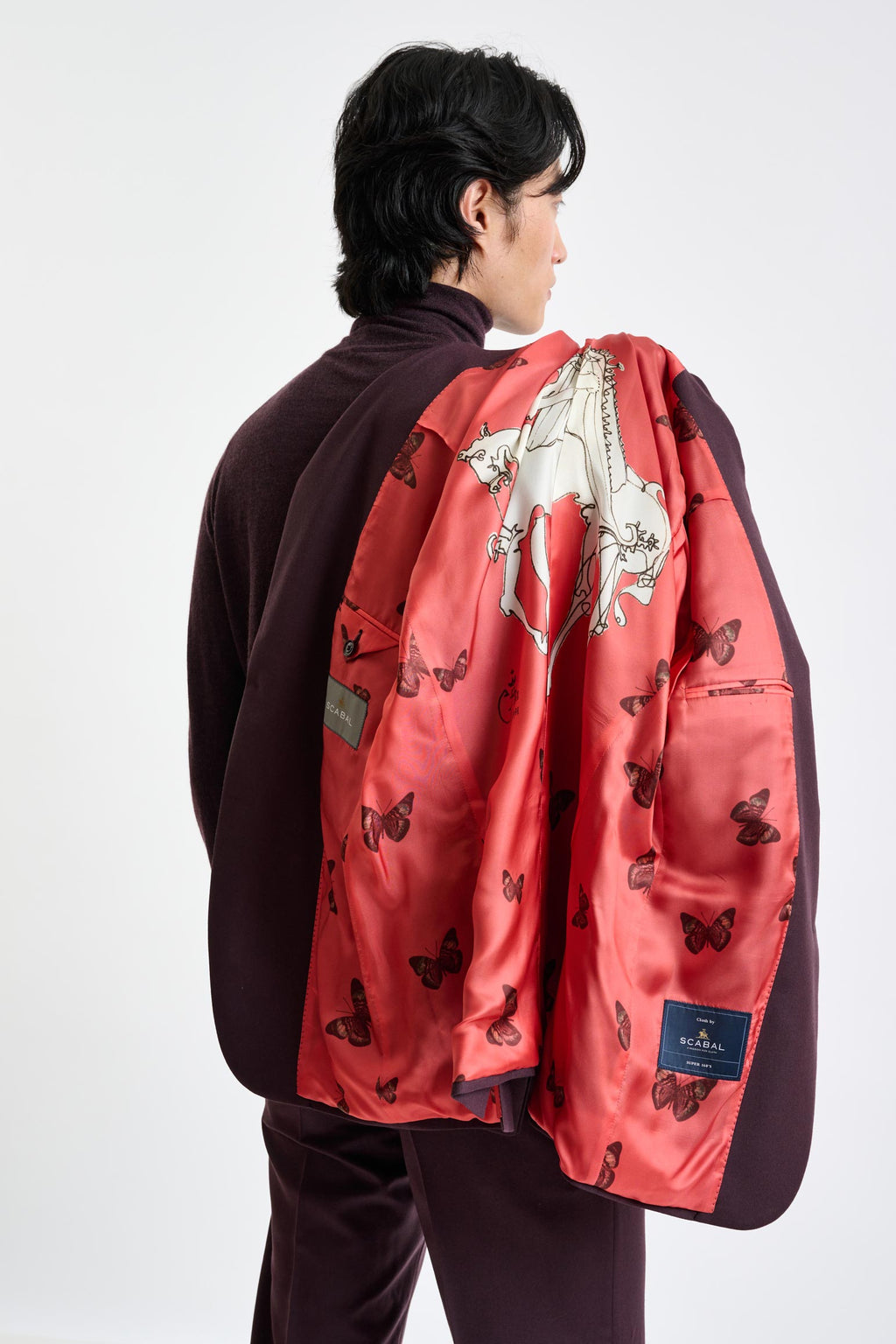Red Super 160's Wool Kenton Suit Magus — detail 7