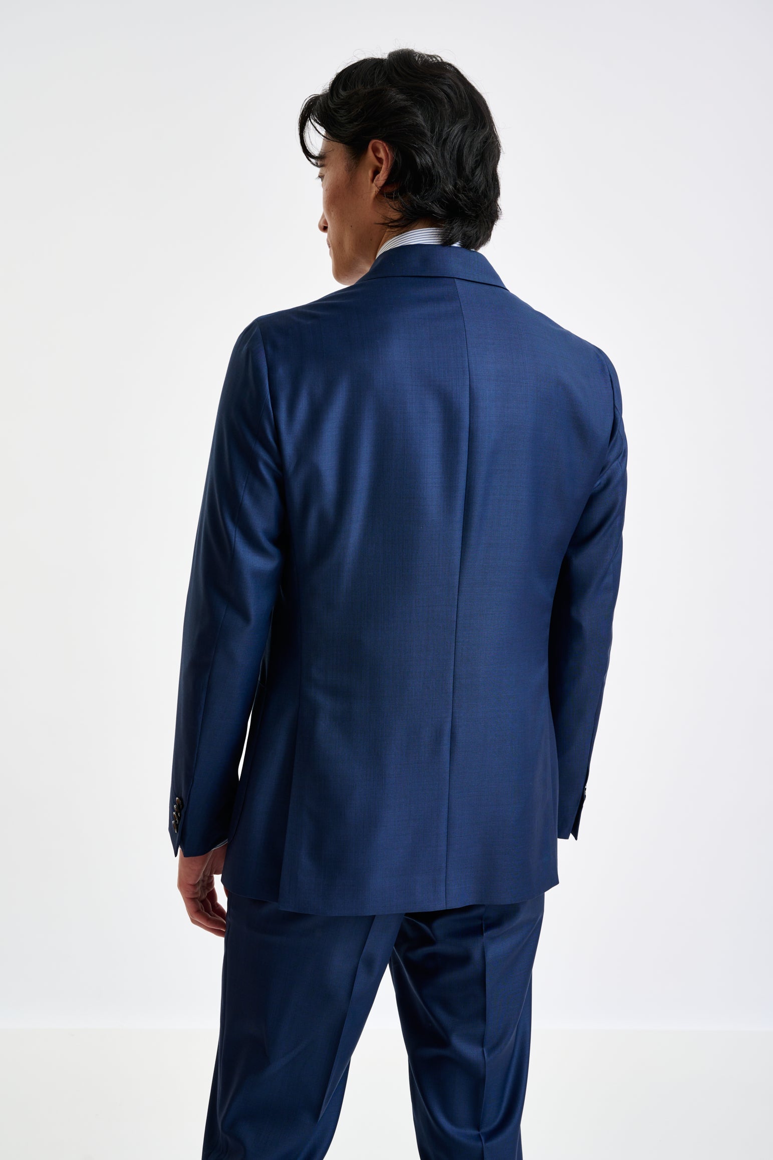 Blue Super 140's Wool & Cashmere Kenton Suit Triumph — detail 6