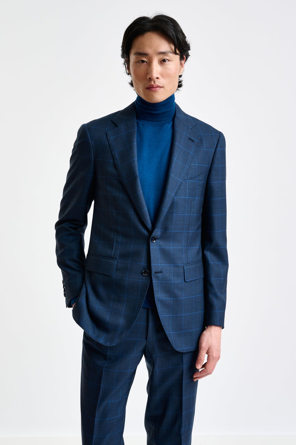 Blue Wool Soho Suit Savile Row Classics — detail 5